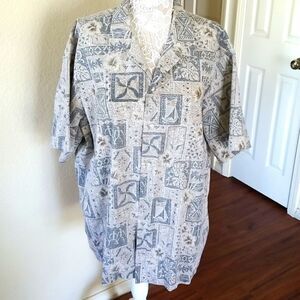 MAKAPUU Sportswear Vacation Resory Aloha Shirt Size XXL